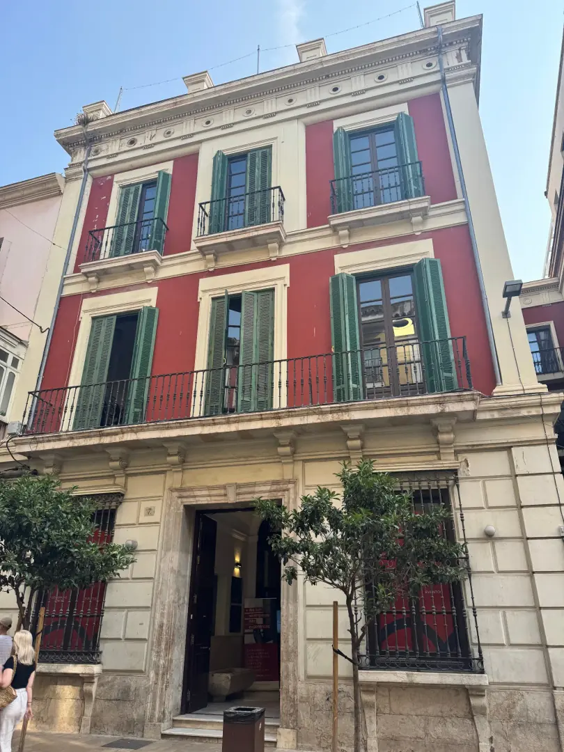 Palace entrance facade near Picasso Museum