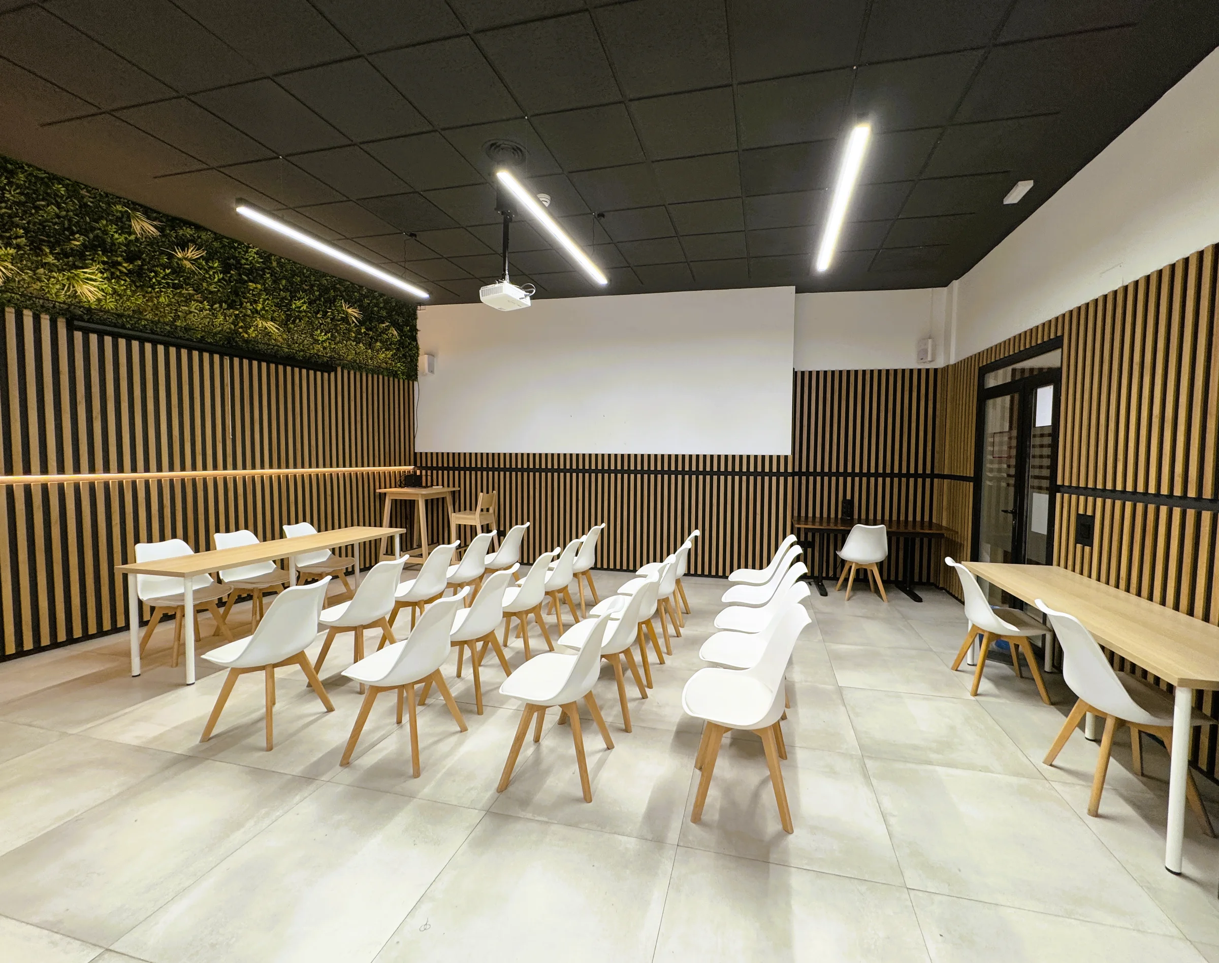 Coordinating boardroom with soundproofing